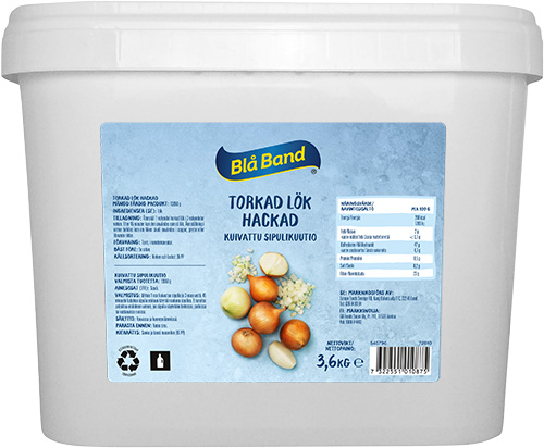 produkt torkad hackad lök